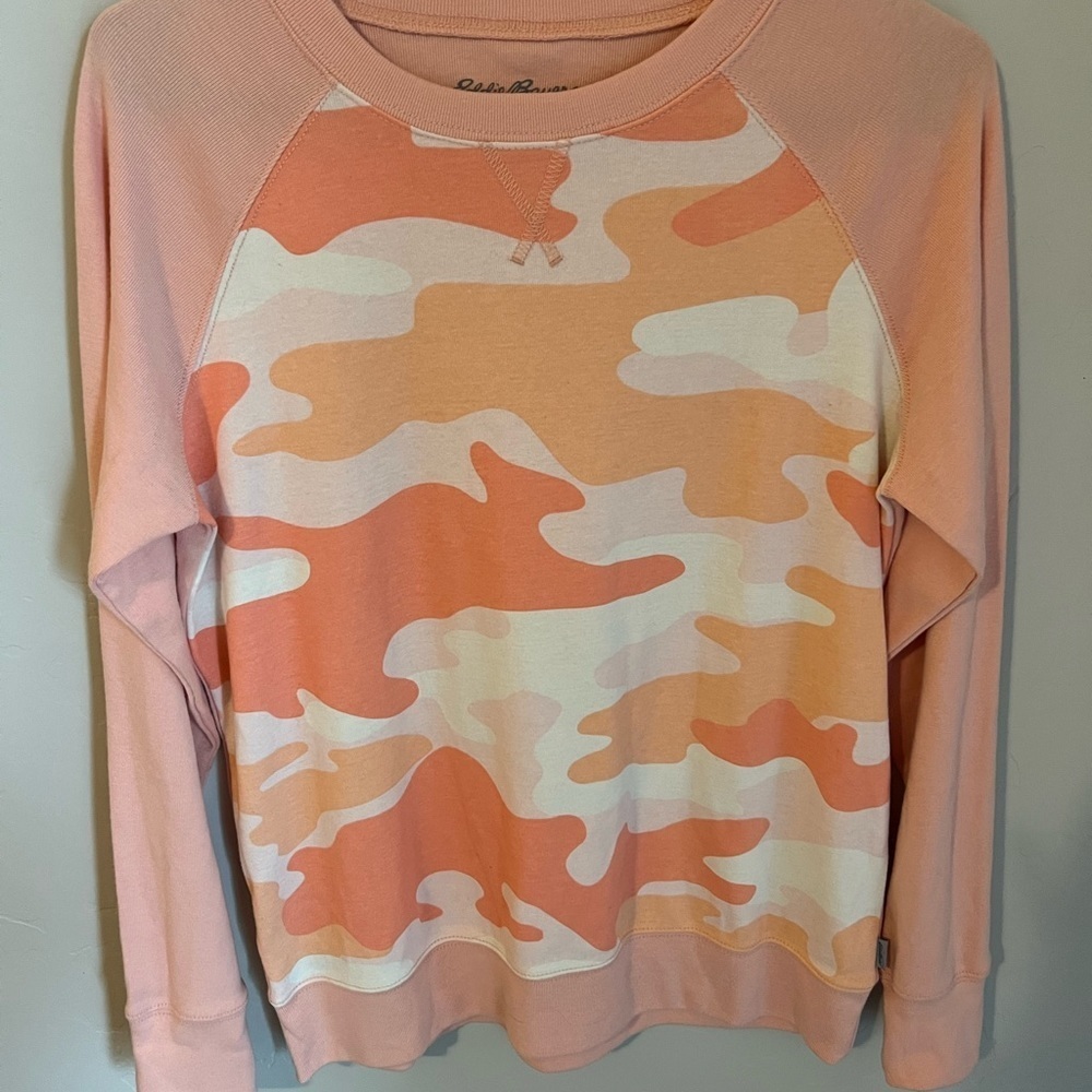 Pink crewneck Eddie Bauer sweater